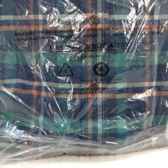 LL Bean Flannel Shirt Mens Long Sleeve L Tall Plaid Traditional Fit NWT Sealed - Picture 8 of 12